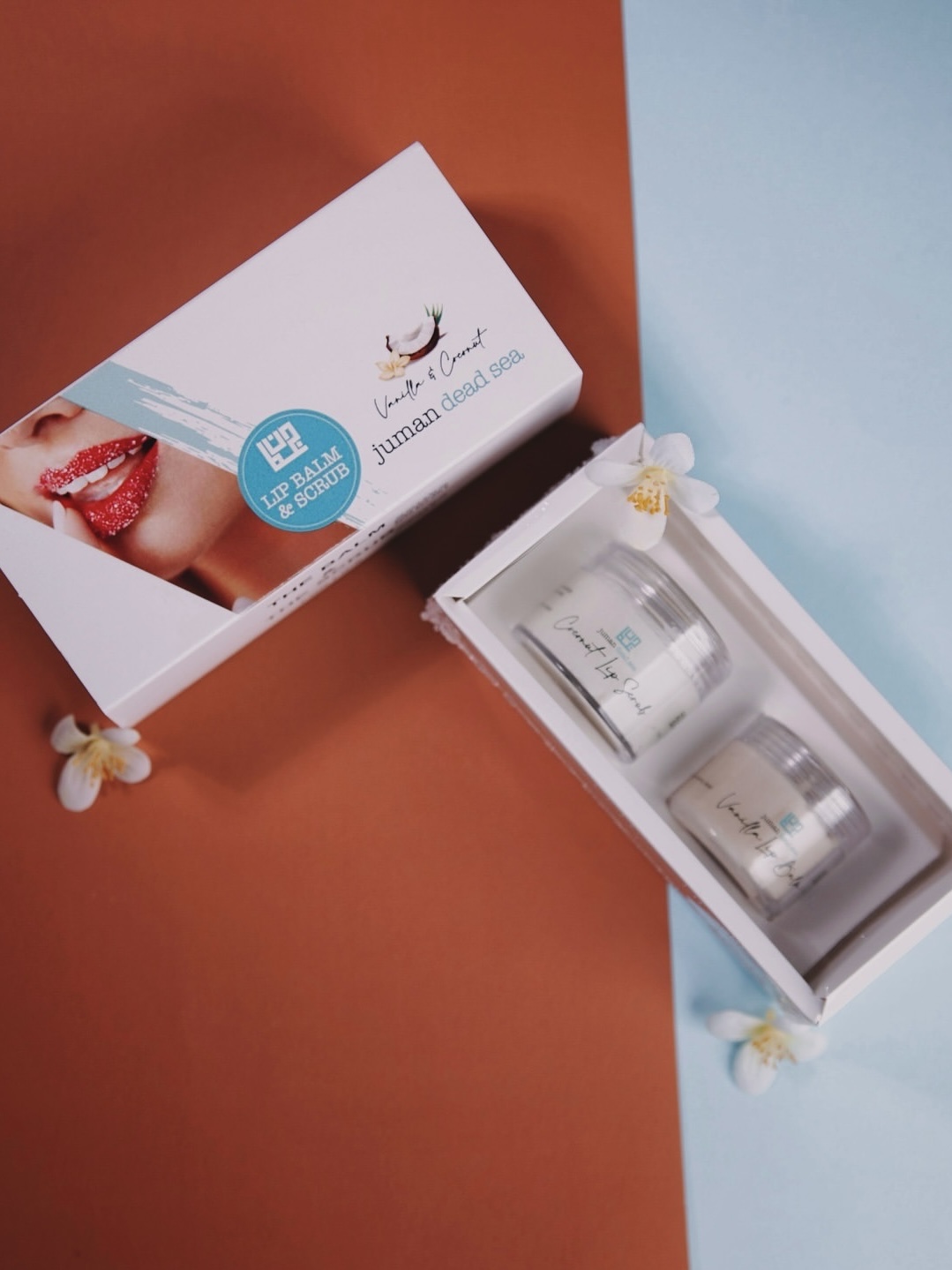 orange lip balm & chocolate lip scrub