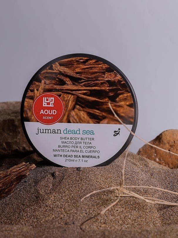  shea body butter aoud scent round