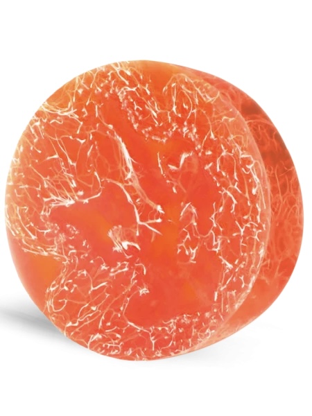 grapefruit essential oil loofah soap with dead sea minerals